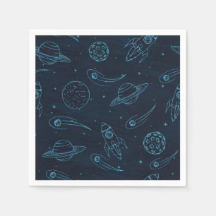 Weltraummuster Serviette