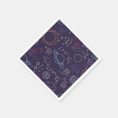 Weltraummuster Serviette (Ecke)