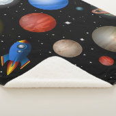 Weltraummuster Sherpadecke (3/4)