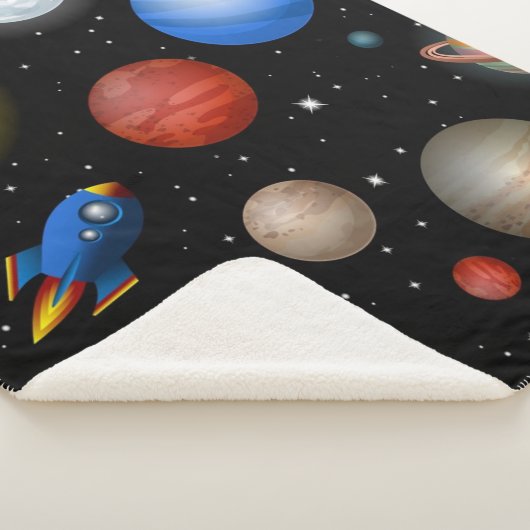 Weltraummuster Sherpadecke (3/4)