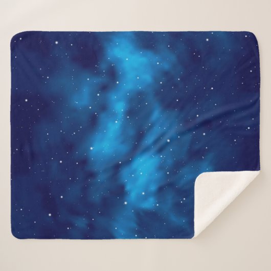 Weltraummuster Sherpadecke (Vorderseite (Horizontal))