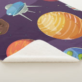 Weltraummuster Sherpadecke (3/4)