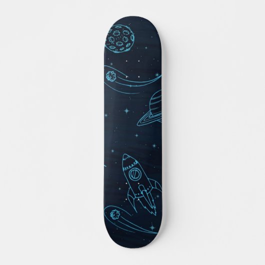 Weltraummuster Skateboard (Vorne)
