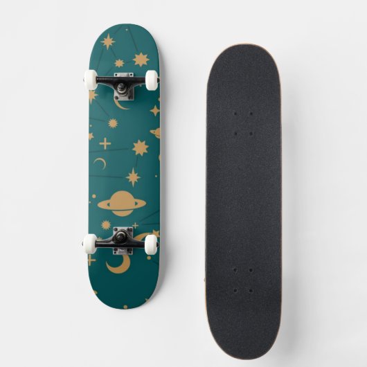 Weltraummuster Skateboard (Vorderseite)