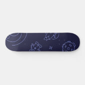Weltraummuster Skateboard (Horizontal)