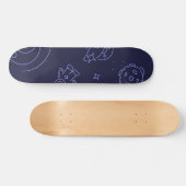 Weltraummuster Skateboard (Horizontal)