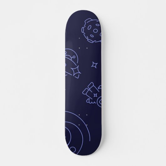 Weltraummuster Skateboard (Vorne)