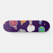 Weltraummuster Skateboard (Horizontal)