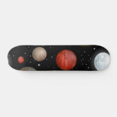 Weltraummuster Skateboard (Horizontal)