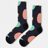 Weltraummuster Socken (Linkes Detail)