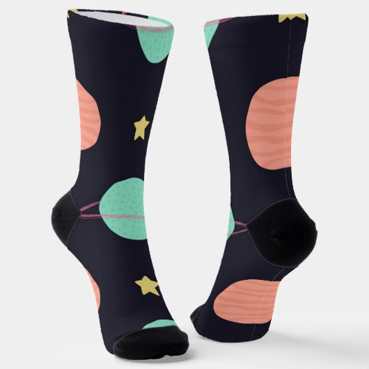 Weltraummuster Socken (Gewinkelt)