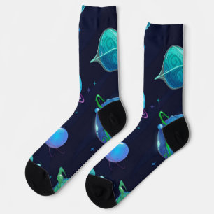Weltraummuster Socken