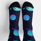 Weltraummuster Socken (Oben)