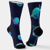 Weltraummuster Socken (Gewinkelt)