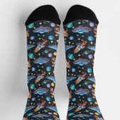 Weltraummuster Socken (Oben)