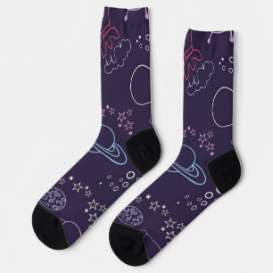 Weltraummuster Socken