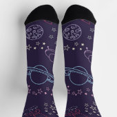Weltraummuster Socken (Oben)