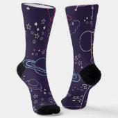 Weltraummuster Socken (Gewinkelt)