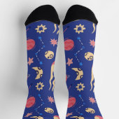 Weltraummuster Socken (Oben)