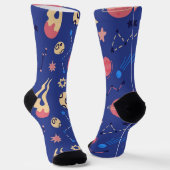 Weltraummuster Socken (Gewinkelt)