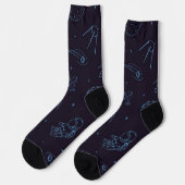 Weltraummuster Socken (Linkes Detail)