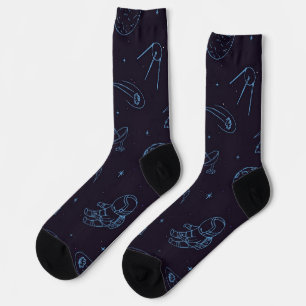 Weltraummuster Socken