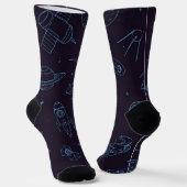 Weltraummuster Socken (Gewinkelt)