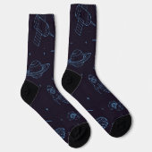 Weltraummuster Socken (Rechts)