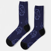 Weltraummuster Socken (Linkes Detail)