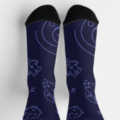 Weltraummuster Socken (Oben)