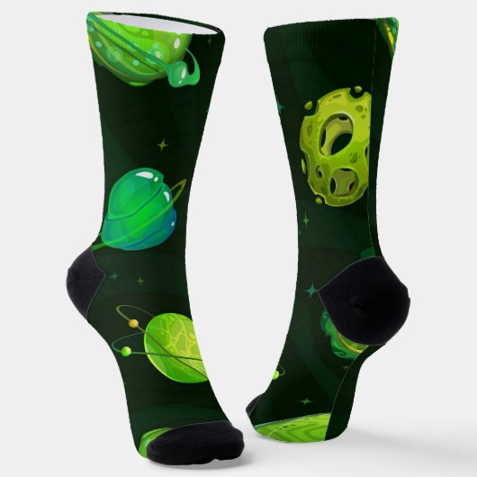 Weltraummuster Socken (Gewinkelt)