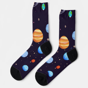 Weltraummuster Socken