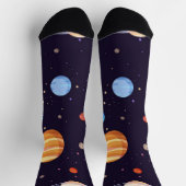 Weltraummuster Socken (Oben)