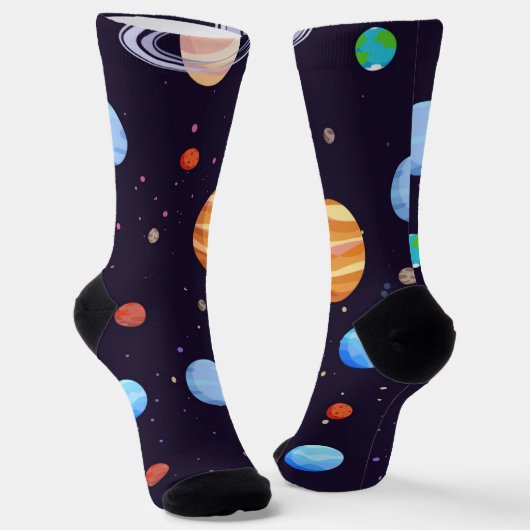 Weltraummuster Socken (Gewinkelt)
