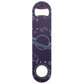 Weltraummuster Speed Flaschenöffner (Rückseite)