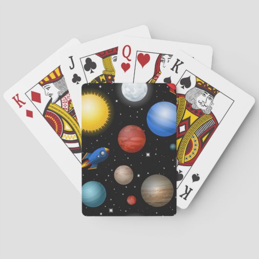 Weltraummuster Spielkarten (Rückseite)