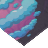 Weltraummuster Tischdecke (Schrägansicht)
