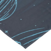 Weltraummuster Tischdecke (Schrägansicht)