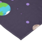 Weltraummuster Tischdecke (Schrägansicht)