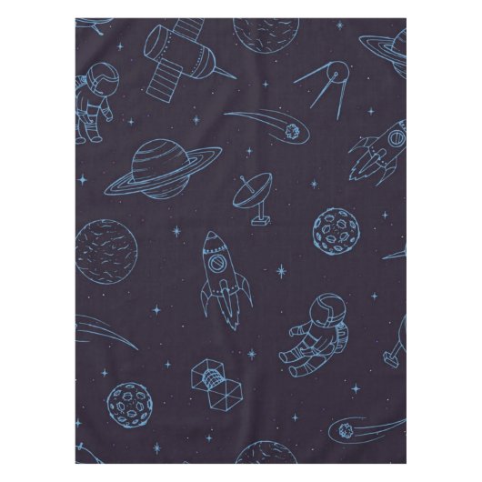 Weltraummuster Tischdecke (Vorderseite)
