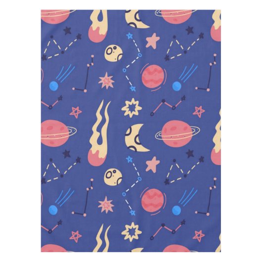 Weltraummuster Tischdecke (Vorderseite)