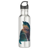 Weltraumnebel Edelstahlflasche (Vorderseite)