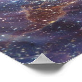 Weltraumnebel - optische Illusion Poster (Ecke)