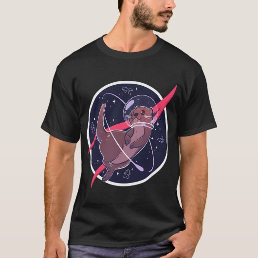 Weltraumotter T-Shirt (Vorderseite)