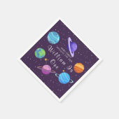 Weltraumparteitag Serviette (Ecke)