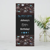 WeltraumParty Einladungen (Stehend Vorderseite)