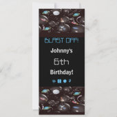 WeltraumParty Einladungen (Vorderseite)