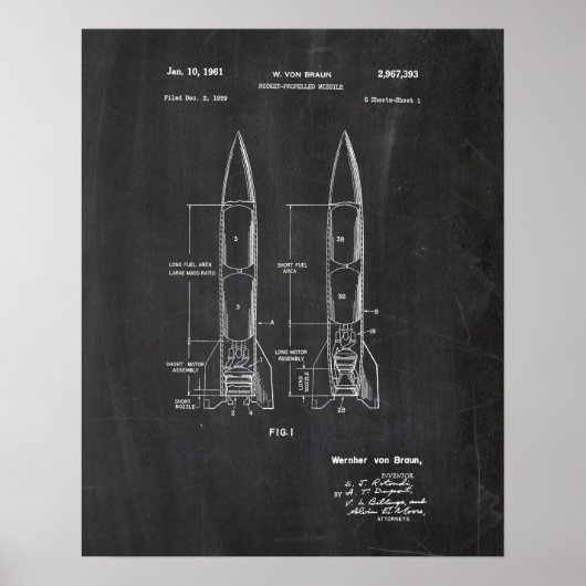 Weltraumpatent Poster (Vorne)