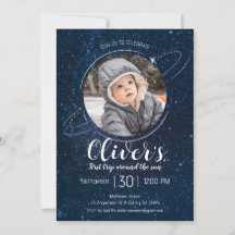 Weltraumplaner 1. Geburtstag Blast off