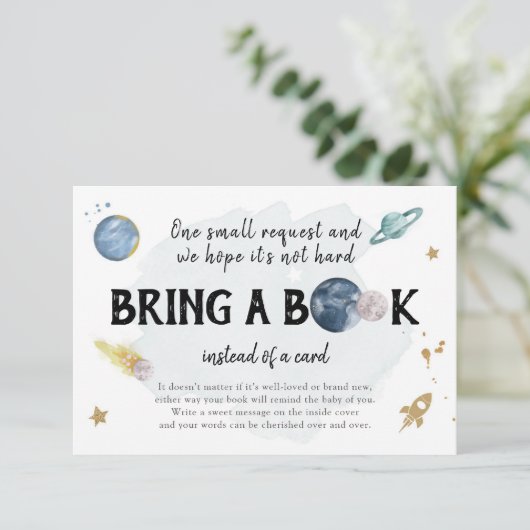 Weltraumplaner bringen eine Book Insert Card mit (Stehend Vorderseite)